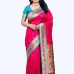 Sumis Fashion Silk Sarees Women's Paithani Soft Silk Saree With Blouse Piece (red)
